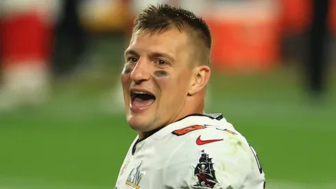 Rob Gronkowski former tight end of the Tampa Bay Buccaneers