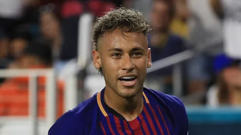 Neymar #11 of Barcelona reacts in the second half against Real Madrid during their International Champions Cup 2017