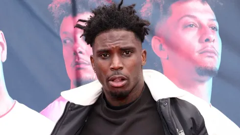 Tyreek Hill attends The Players Tailgate presented by Bullseye Event Group for Super 59 in New Orleans on February 09, 2025 in New Orleans, Louisiana.