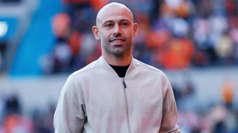 Javier Mascherano, Head Coach of Inter Miami CF, looks on prior to the MLS match between Houston Dynamo FC and Inter Miami on March 02, 2025.