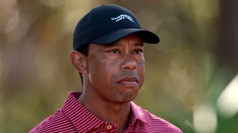 Tiger Woods in the 2024 PNC Championship