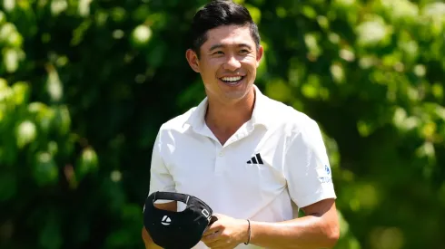 Collin Morikawa of the United States walks to the sixth tee during the first round of the Charles Schwab Challenge at Colonial Country Club on May 23, 2024.
