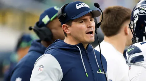 Head coach Mike Macdonald of the Seattle Seahawks reacts to a play against the Los Angeles Rams during the third quarter at SoFi Stadium on January 05, 2025 in Inglewood, California.