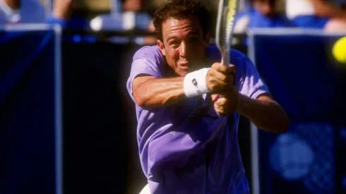 Jeff Tarango of the United States in action during the Volvo Tennis Tournament.