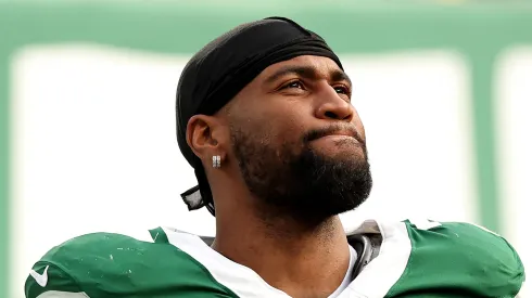 Haason Reddick #7 of the New York Jets looks on against the Indianapolis