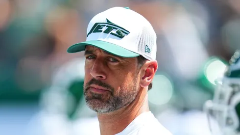 Aaron Rodgers quarterback of the New York Jets.