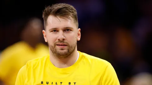 Luka Doncic #77 of the Los Angeles Lakers warms up prior to a game against the Utah Jazz at Crypto.com Arena on February 10, 2025.