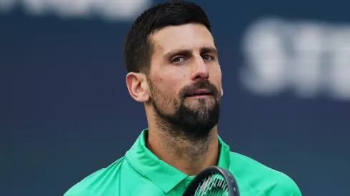 Novak Djokovic during the 2025 Miami Open