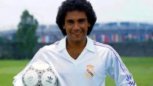Hugo Sánchez in the 1989/90 season for Real Madrid.