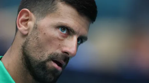 Novak Djokovic during the Miami Open 2025