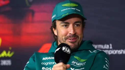 Fernando Alonso of Spain and Aston Martin F1 Team in the Drivers Press Conference during previews ahead of the F1 Grand Prix of China at Shanghai International Circuit on March 20, 2025 in Shanghai, China.