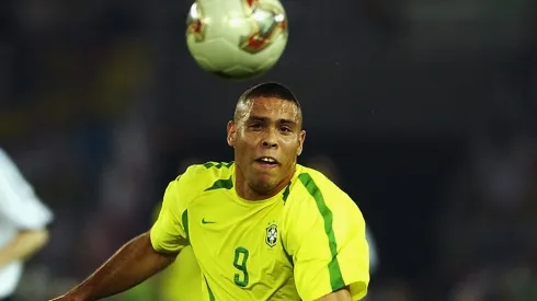 Ronaldo of Brazil in action during the World Cup Final match against Germany