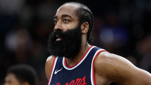 James Harden #1 of the LA Clippers in the second half at Intuit Dome.