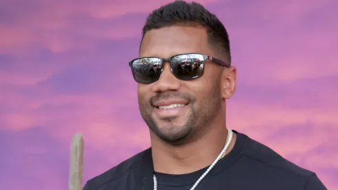 Russell Wilson attends YouTube + Coachella 2025 at the Empire Polo Club, on April 13, 2025 in Indio, California.