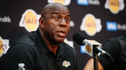 Earvin "Magic" Johnson discusses the upcoming Los Angeles Lakers' season