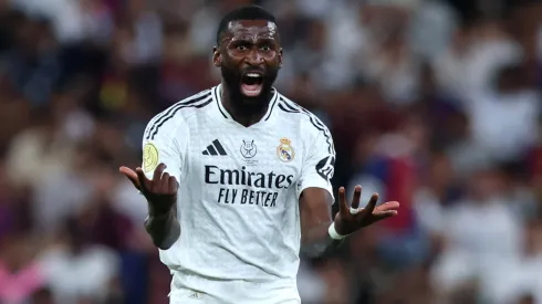 Real Madrid's Antonio Rudiger rages at referees and sees red card in 2025  Copa del Rey final vs Barcelona - Bolavip US