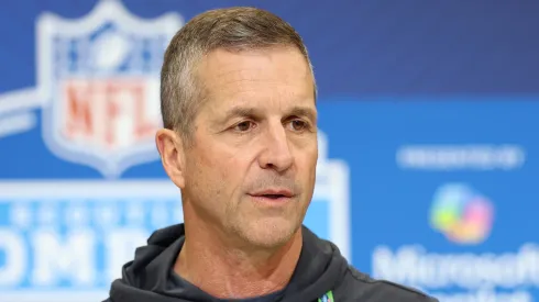 John Harbaugh head coach of the Baltimore Ravens