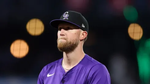 Kyle Freeland #21 in the sixth inning of their game against the San Francisco Giants at Oracle Park on May 01, 2025 in San Francisco, California.