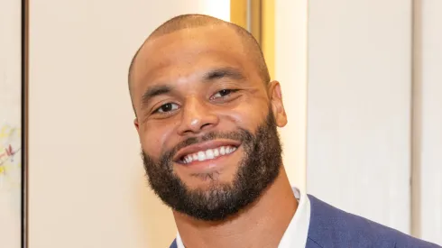 Dak Prescott quarterback of the Dallas Cowboys