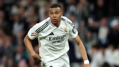Kylian Mbappe of Real Madrid during match against Mallorca