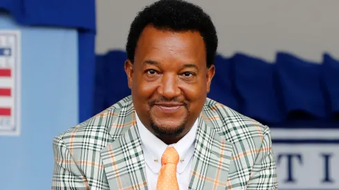 Hall of Famer Pedro Martinez attends the Baseball Hall of Fame induction ceremony at Clark Sports Center on July 24, 2022 in Cooperstown, New York.