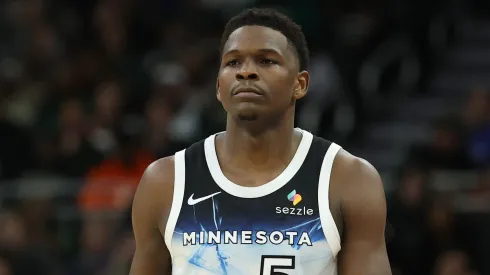 Anthony Edwards #5 of the Minnesota Timberwolves.