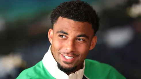 Arthur Fils of France speaks to the media during day one of the Rolex Monte-Carlo Masters.