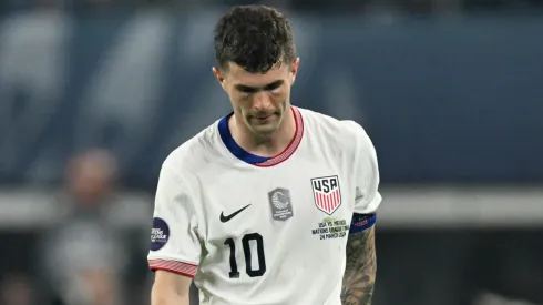 Christian Pulisic during the Concacaf Nations League final match between Mexico and USMNT at AT&T Stadium on March 24, 2024 in Arlington, Texas.