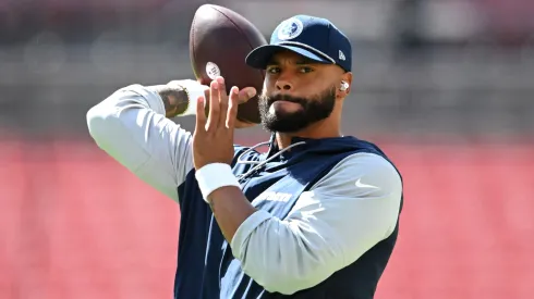 Dak Prescott quarterback of the Dallas Cowboys