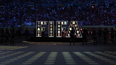 A general view of the opening ceremony prior to the FIFA Club World Cup 2025 group A match between Al Ahly FC and Internacional CF Miami at Hard Rock Stadium on June 14, 2025.