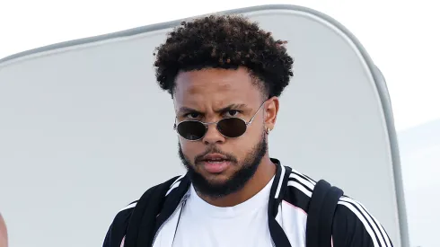 Weston McKennie #16 of Juventus arrives at the airport prior to the official FIFA Club World Cup 2025