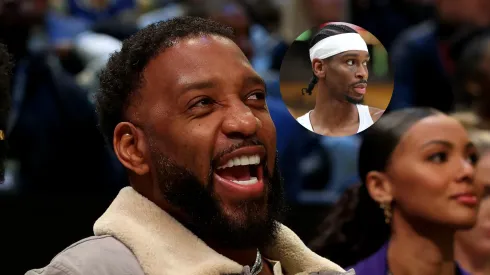 Former professional basketball player Tracy McGrady looks on in the 2023 NBA All Star Starry 3-Point Contest