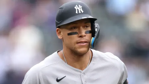 Aaron Judge addresses the media after the Yankees' sixth straight loss and a 30-inning scoreless stretch.