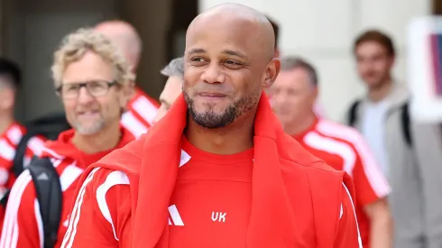 Head coach Vincent Kompany of FC Bayern Munchen arrives at Orlando International Airport prior to the 2025 FIFA Club World Cup on June 10, 2025.