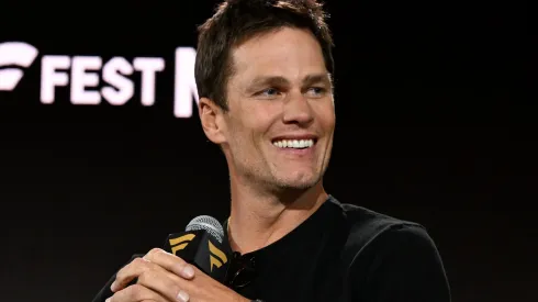 Tom Brady speaks onstage at Fanatics Fest NYC 2025 at Javits Center on June 21, 2025 in New York City.