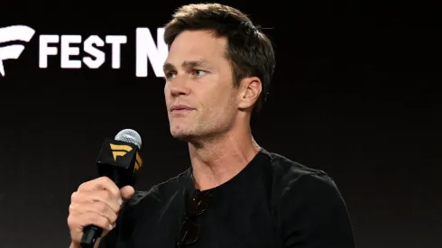Tom Brady speaks on stage during during Fanatics Fest NYC 2025 at Javits Center on June 21, 2025 in New York City.