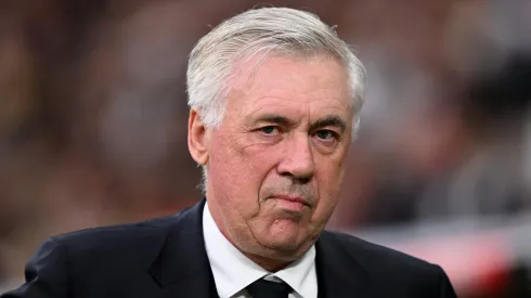 Real Madrid coach Carlo Ancelotti looks on during a Champions League match.