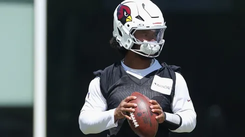 Quarterback Kyler Murray #1 of the Arizona Cardinals practices during a Mandatory Minicamp at Dignity Health Arizona Cardinals Training Center on June 12, 2025 in Tempe, Arizona.