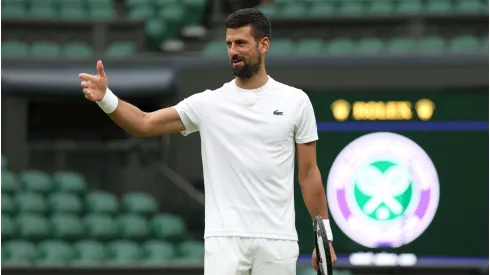 Novak Djokovic of Serbia