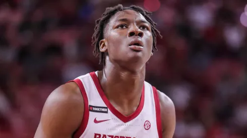 Arkansas Razorbacks forward Adou Thiero