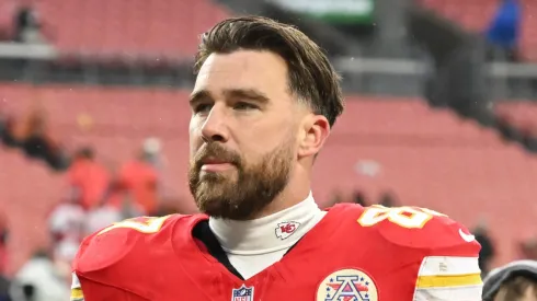 Travis Kelce tight end of the Kansas City Chiefs