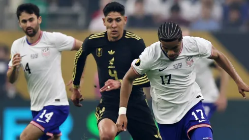 Malik Tillman #17 of the United States dribbles the ball in the second half during the finals of the CONCACAF Gold Cup 2025 between the United States and Mexico at NRG Stadium on July 06, 2025 in Houston, Texas.