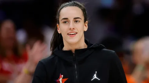 Caitlin Clark #22 of Team WNBA looks on prior to the game against Team USA in the 2024 WNBA All Star Game at Footprint Center on July 20, 2024 in Phoenix, Arizona.