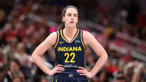 Caitlin Clark of Indiana Fever reacts