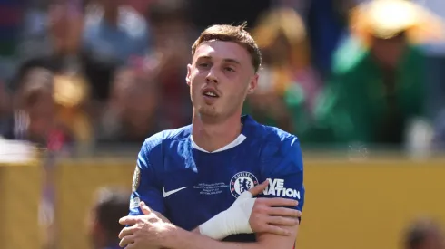 Cole Palmer #10 of Chelsea FC celebrates scoring his team's second goal during the FIFA Club World Cup 2025 Final match between Chelsea FC and Paris Saint-Germain at MetLife Stadium