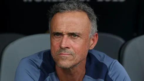 PSG coach Luis Enrique looks on prior of FIFA Club World Cup final