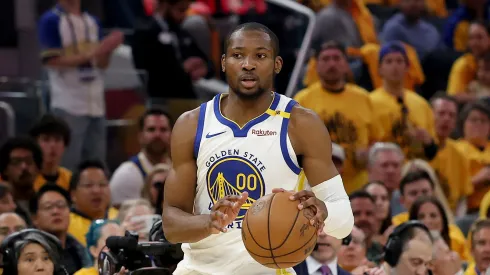 Jonathan Kuminga #00 of the Golden State Warriors in action against the Minnesota Timberwolves in Game Three of the Western Conference Second Round NBA Playoffs at Chase Center