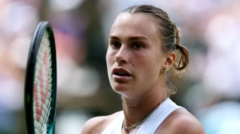Aryna Sabalenka during 2025 Wimbledon