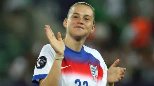 Alessia Russo of England acknowledges the fans after the UEFA Women's EURO 2025 Group D match between England and Wales at Arena St. Gallen on July 13, 2025.