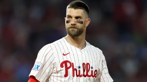 Bryce Harper watches his home run soar during a recent game, marking another milestone in his standout MLB career.
